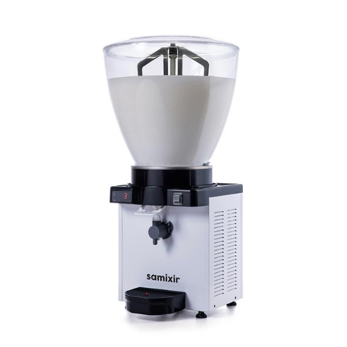 Samixir KAM40 Köpüklü Ayran Dispenseri, 40 L, Dijital, Panaromik, Beyaz - 1