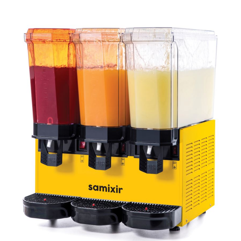 Samixir Klasik Triple Soğuk İçecek Dispenseri, 20+20+20 L, Fıskiyeli, Inox Manyetik fıskiyeli kar - 2