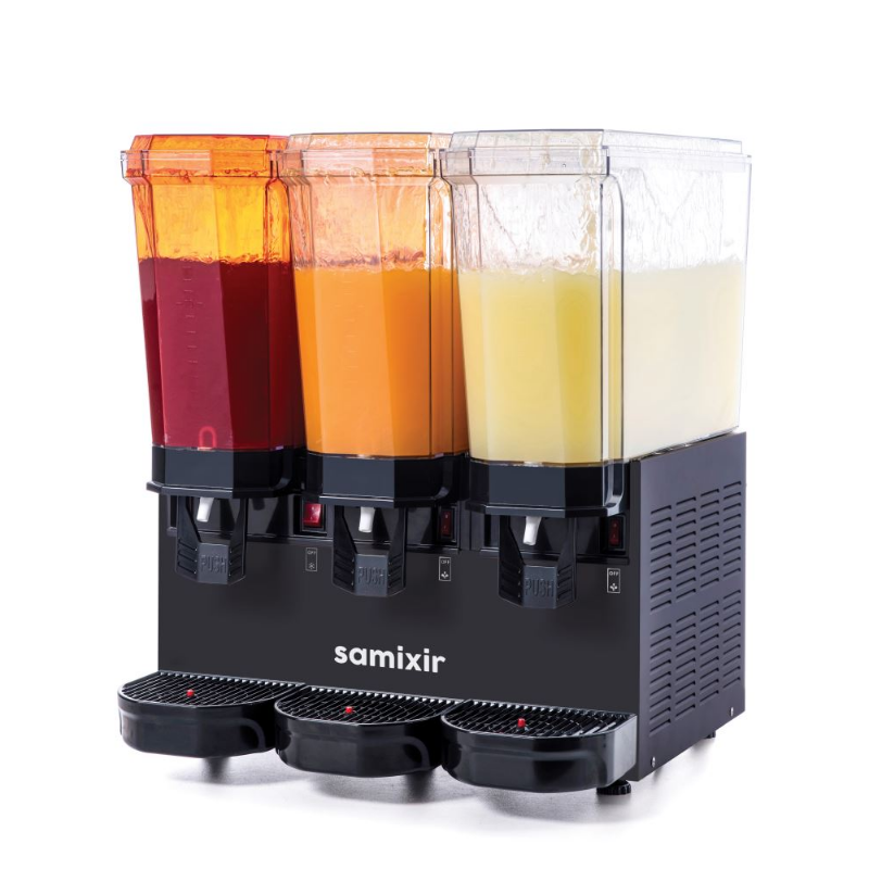 Samixir Klasik Triple Soğuk İçecek Dispenseri, 20+20+20 L, Fıskiyeli, Inox Manyetik fıskiyeli kar - 3