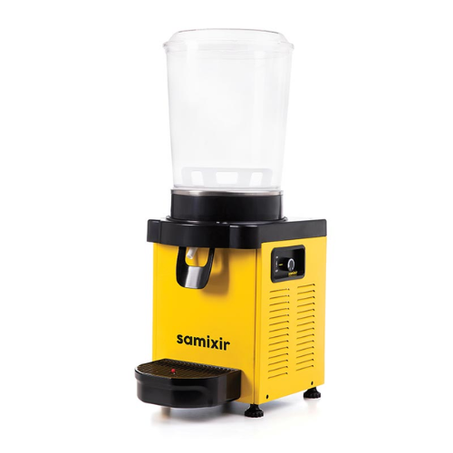 Samixir M10 Soğuk İçecek Dispenseri, 10 L, Analog, Panaromik, Sarı - 2