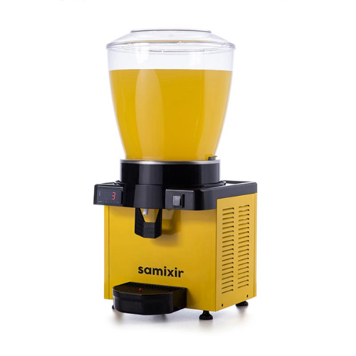 Samixir M22 Soğuk İçecek Dispenseri, 22 L, Dijital, Panaromik, Sarı - 1