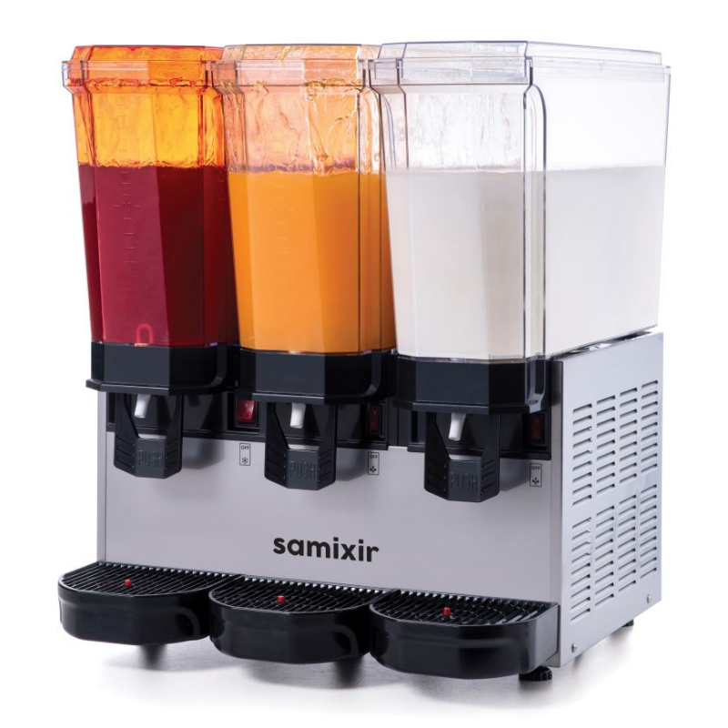 Samixir 60.SSM Triple Klasik Fıskiyeli ve Fıskiyeli Karıştırıcılı Soğuk İçecek Dispenseri - 2