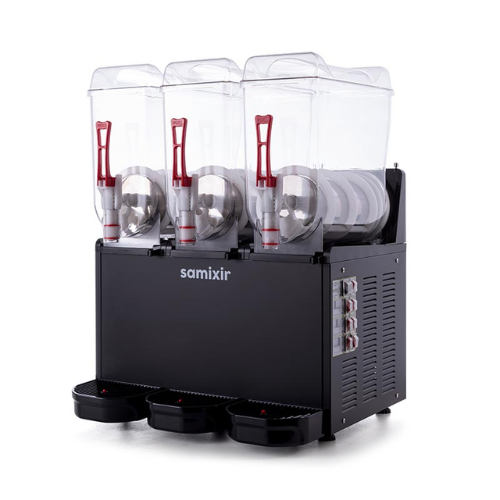 Samixir Triple Soğuk Meyve Suyu Dispenseri, 12+12+12 L, Siyah  - 2