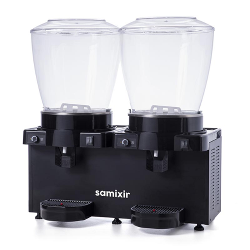Samixir Twin Soğuk İçecek Dispenseri, 22+22 L, Panaromik, Analog, Karıştırıcılı, Siyah - 3