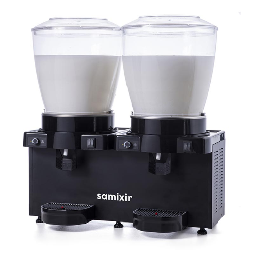 Samixir Twin Soğuk İçecek Dispenseri, 22+22 L, Panaromik, Analog, Karıştırıcılı, Siyah - 2
