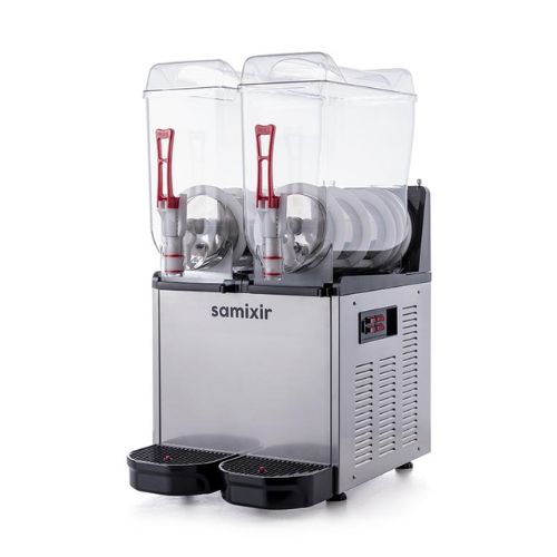 Samixir Twin Soğuk Meyve Suyu Dispenseri, 12+12 L, Inox - 2