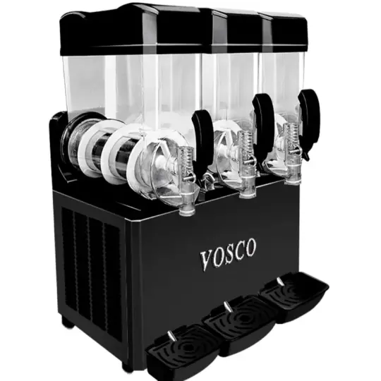 Vosco Buzlaş Makinası 15+15+15 Lt Üç Hazneli Siyah