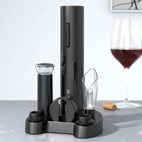 Vosco Otomatik Tirbuşon Şarap Açacağı 6 Parça Set VNS-01 