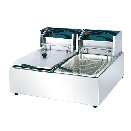 Vosco V-6L-2 Çif Hazneli Fritöz, 6+6 L, Elektrikli