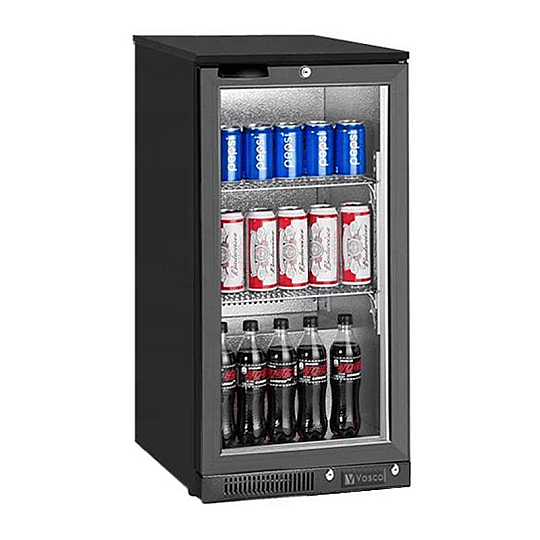 Vosco VBB-S150 Single Door Behind Bar Bottle Cooler Cabinet, 138 L