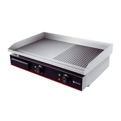 Vosco VBL-822 Yarı Oluklu Pleyt Izgara, 73x47x24 cm, Elektrikli - 1