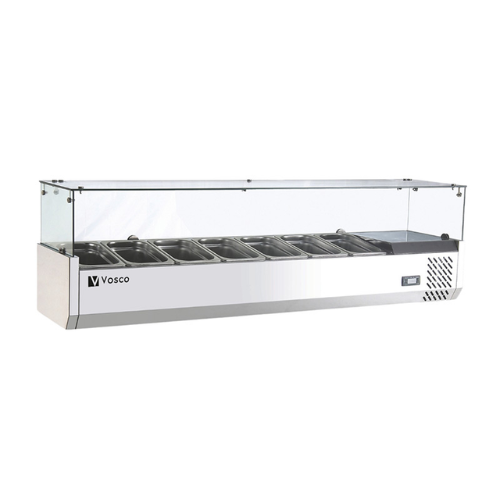 Vosco VFT-1500L2 6 Çekmeceli Saladbar, 150x39.5x44.5 cm - 1