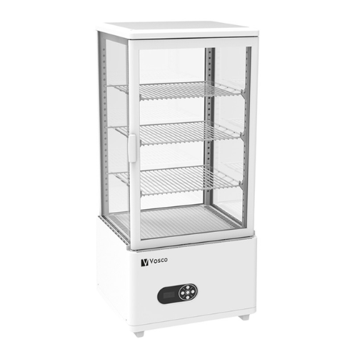 Vosco VFT-78L Dik Tip Soğuk Teşhir Dolabı, 78 L, 45.2x40.6x96.8 cm, Beyaz