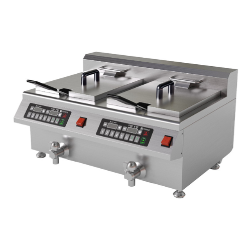 Vosco VSL-FRT2C12B Çift Hazneli Fritöz, 12+12 L, Elektrikli - 1