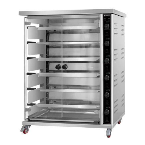 Vosco VWJG-6P 30 Piliç Kapasiteli Piliç Çevirme Fırını, Elektrikli - 1