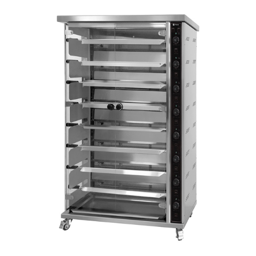 Vosco VWJG-8P 40 Piliç Kapasiteli Piliç Çevirme Fırını, Elektrikli - 1