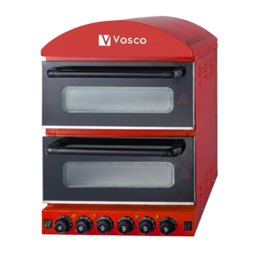 Vosco VZM-H2 20 cm 2+2 Pizza Kapasiteli Çift Katlı Pizza Fırını, Elektrikli